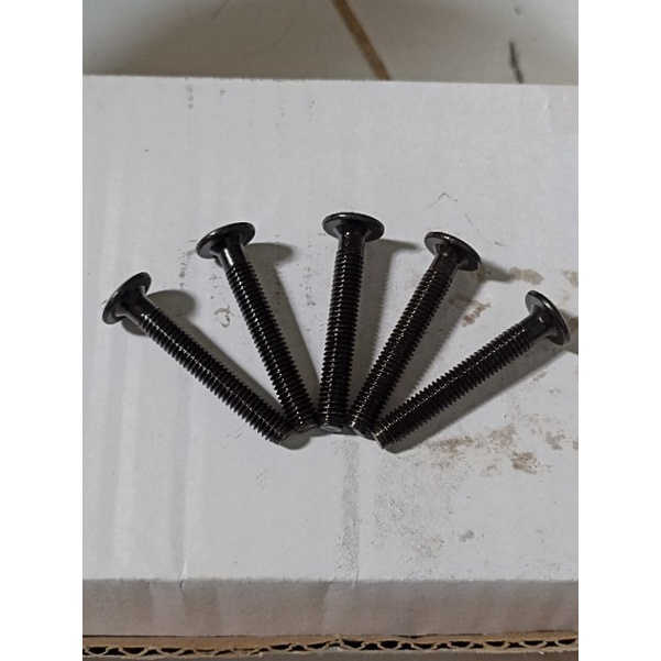 M6x40 Baut JCBC 4cm Furniture Dipan Lemari Meja Baut L pipih Knockdown