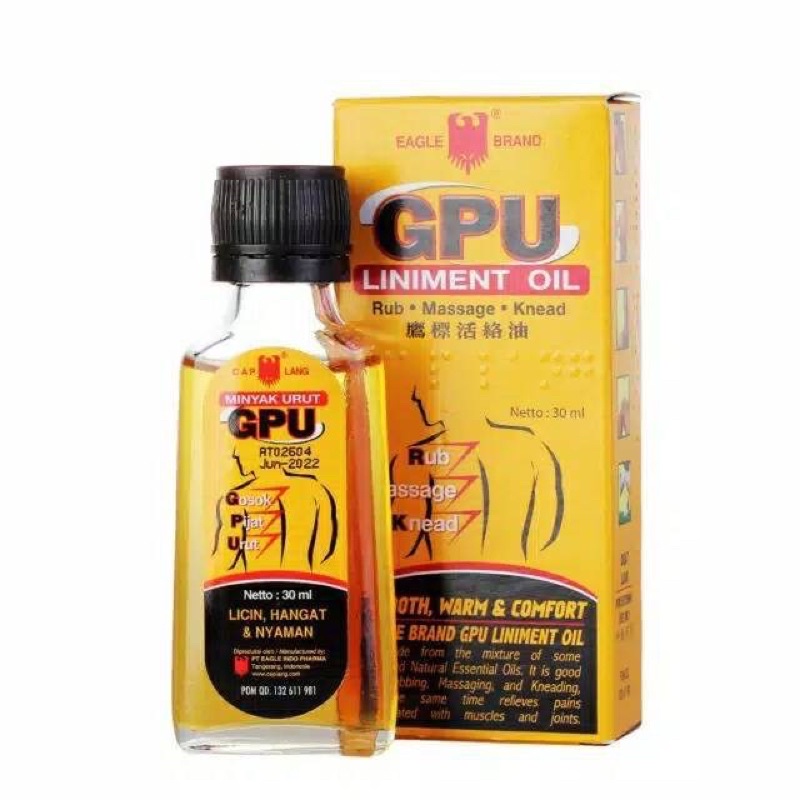GPU MINYAK URUT 30ML / minyak pijat urut gosok / minyak gpu