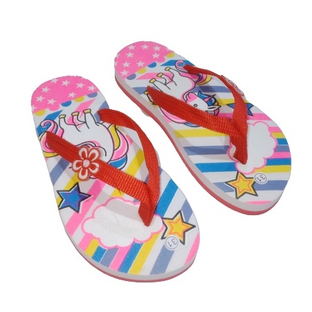 Sandal Anak KUDAPONI pelangi/UNICORN RAINBOW