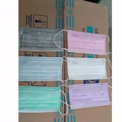 Masker Sensi Earloop Surgical 50pcs, ORIGINAL EMBOS