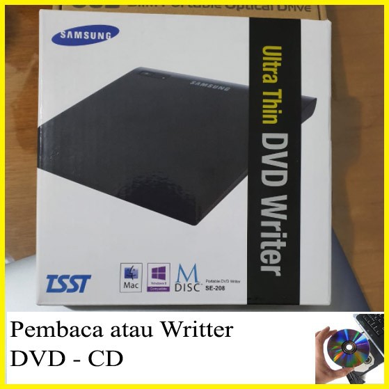 DVD CD RW external SAMSUNG USB 3.0 Pembaca writer Drive Burner Player