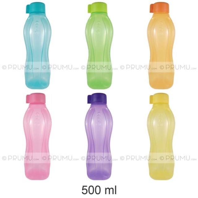 BOTOL MINUM TRANSPARAN RAINBOW 500 ML WARNA ACAK Bs Jadi SOUVENIR GOODIE BAG
