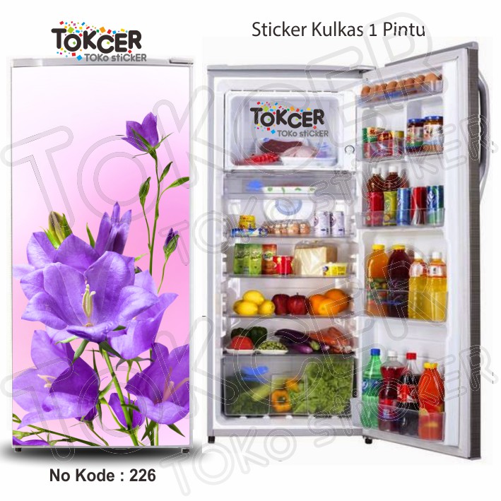 Stiker Kulkas 1 dan 2 Pintu Bunga Tulip