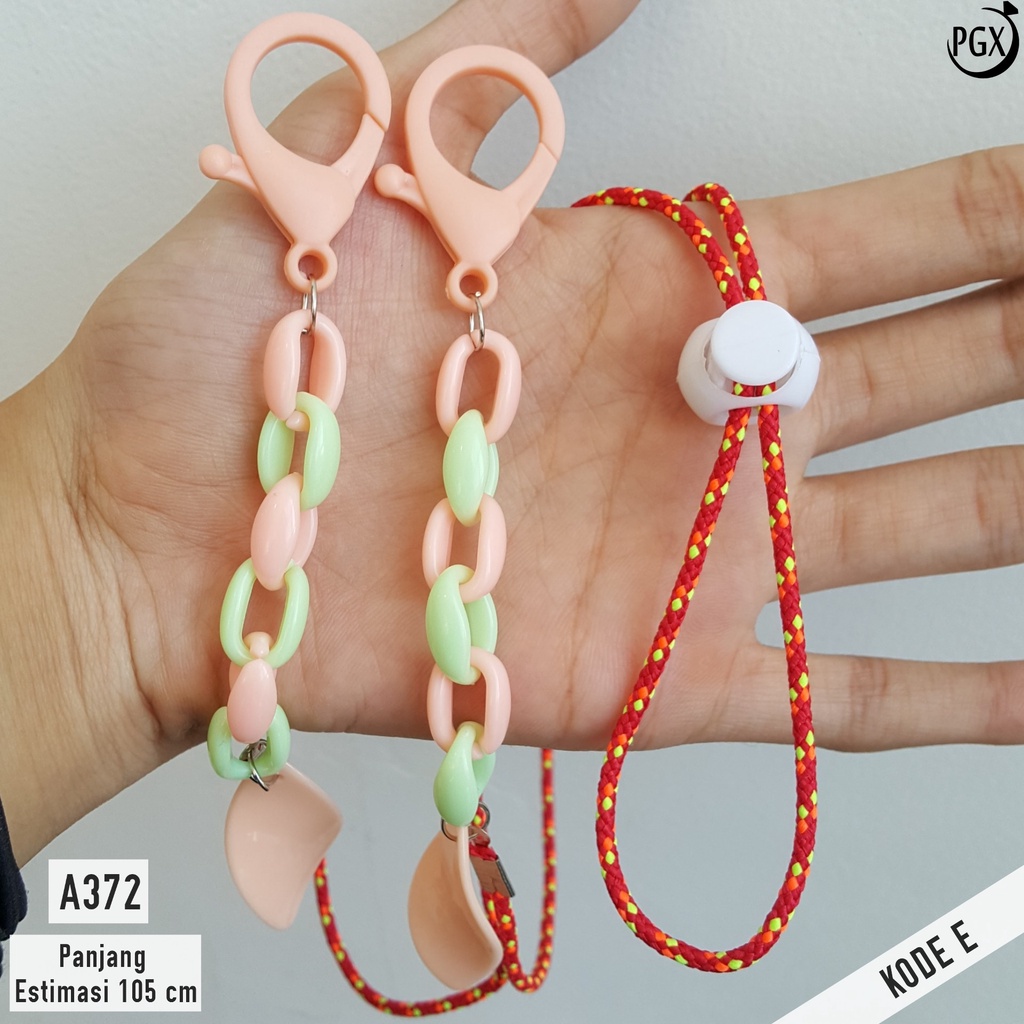 PGX Strap Masker 2in1 Konektor Headloop Tali Masker Kalung Masker Rantai Aksesoris Fashion - A372