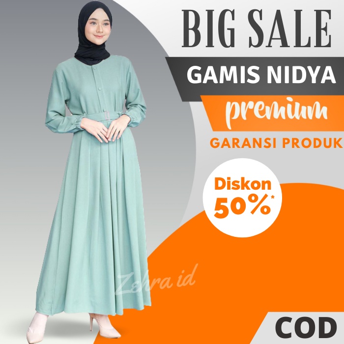 Baju Kondangan Wanita Kekinian Ibu Muslim Terbaru 2021 Gamis Dewasa Pesta Pengajian Simple Busui Mur