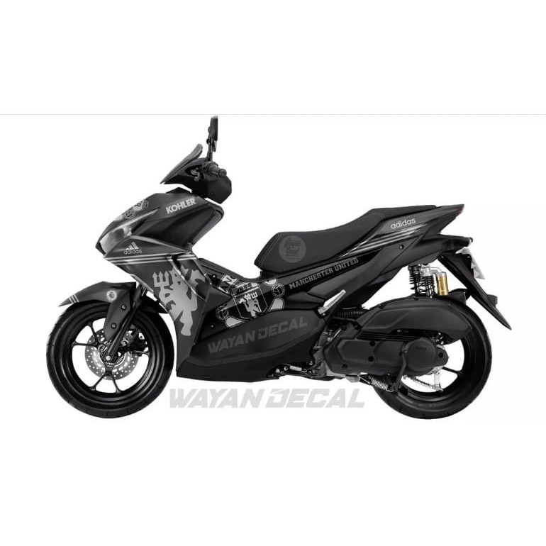 decal all new aerox 2021MU(mancester united) custom abu abu full body