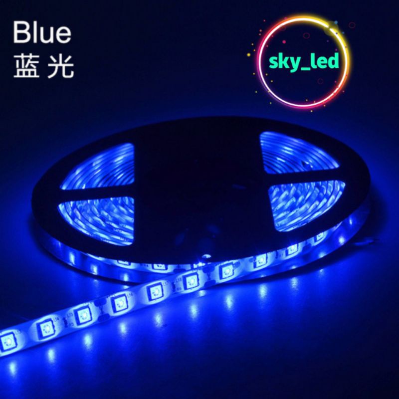 Lampu LED Strip 5050 5m 12v Mata Besar SMD  IP44 Warna 12V 5m