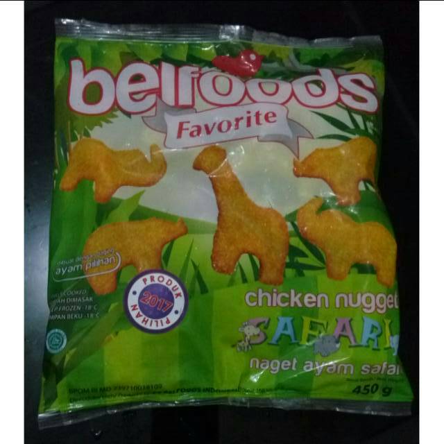 

Belfoods Favorite Chicken Nuggets Safari Naget Ayam 450gr