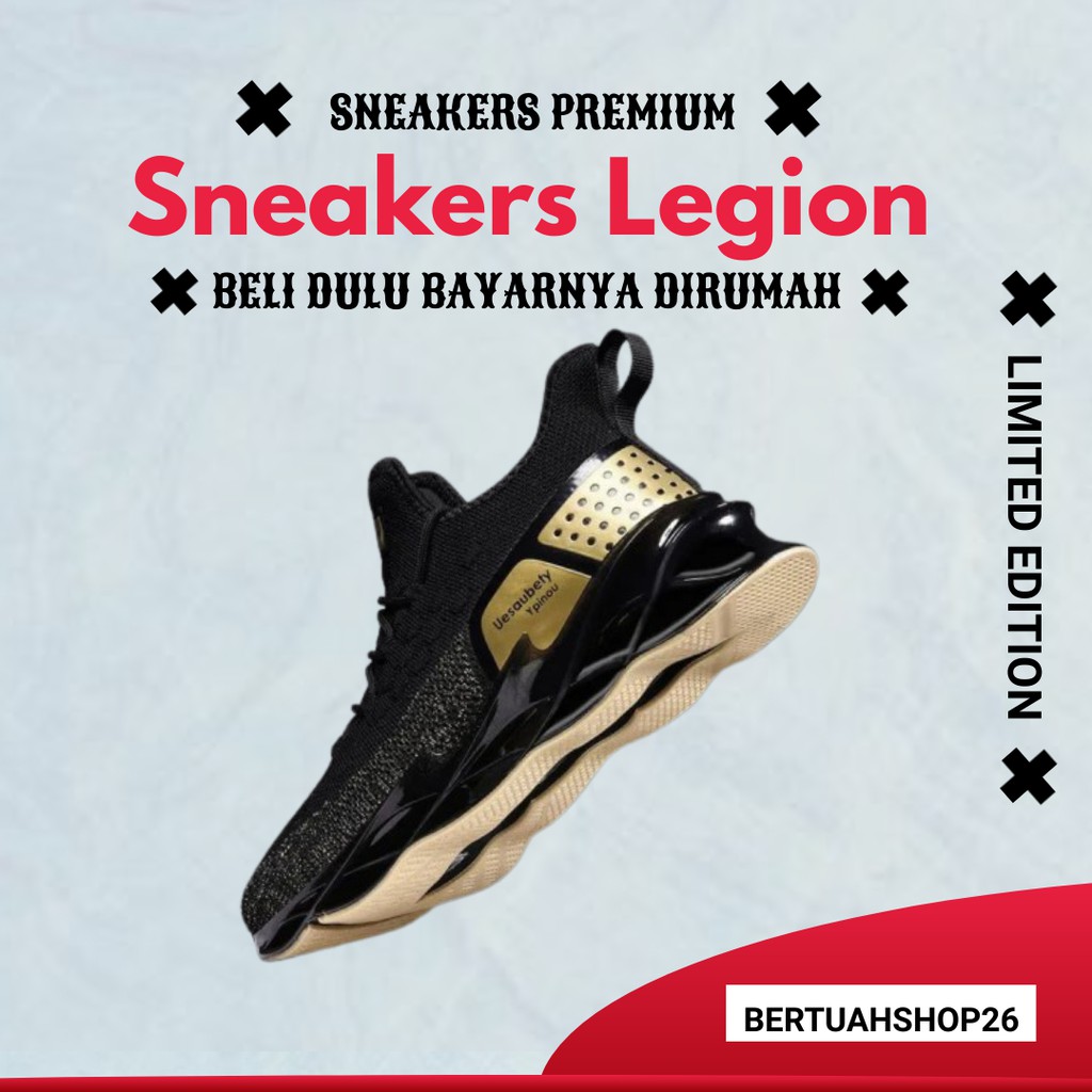 Sneakers Import Legion Quality Premium Sepatu Pria Sneakers Pria Kasual Keren Sneaker Korea Trendi