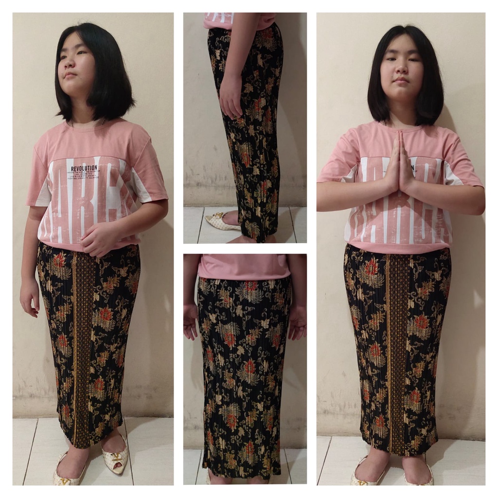 Rara Rok Plisket Panjang Anak Tanggung Batik