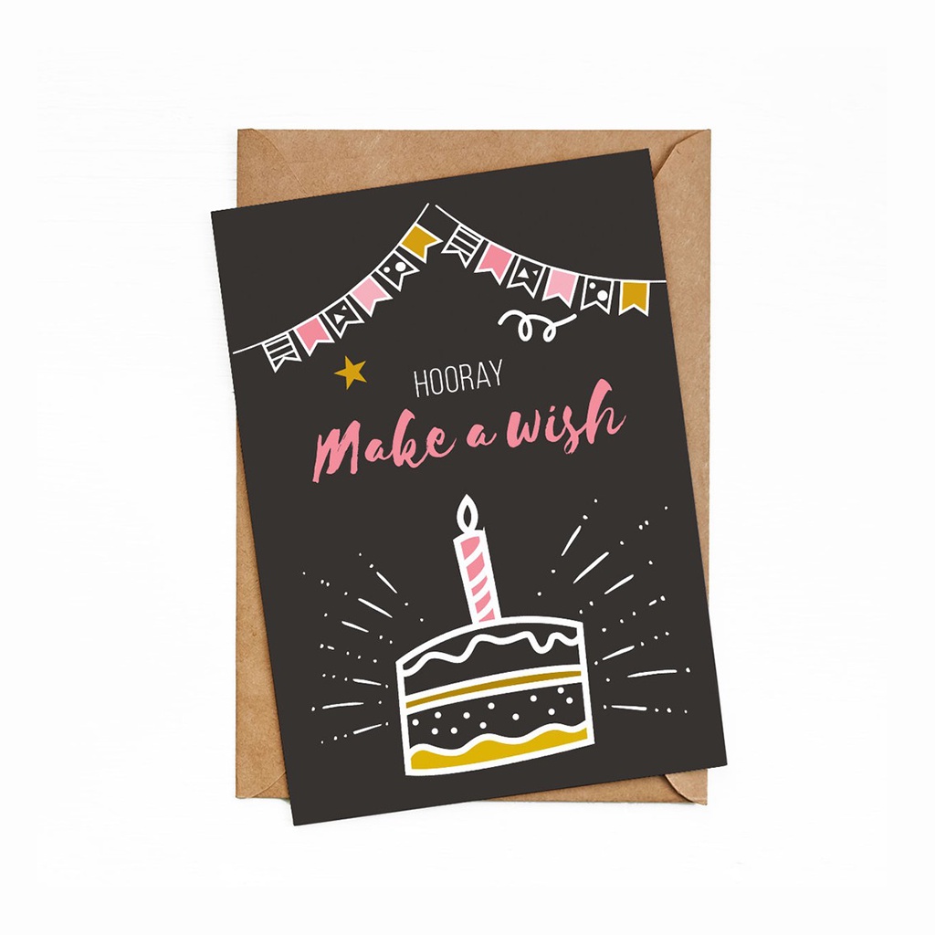 

Bukuqu Greeting Cards GC015 - Make a Wish - Kartu Ucapan