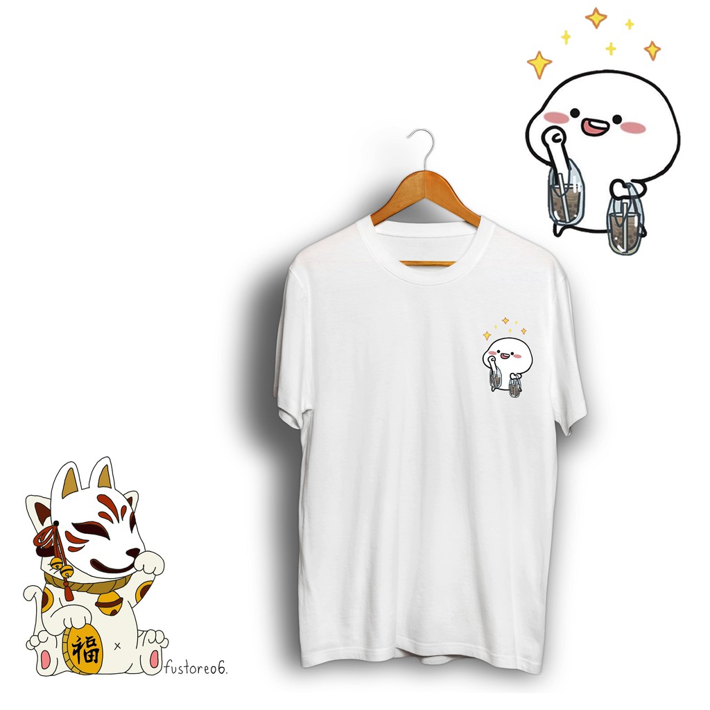 PENTOL 37 ALLSIZE OVERSIZE ANAK  Quby Unyu Belanja Shopping Boba Senang Baju Kaos Cotton Combed