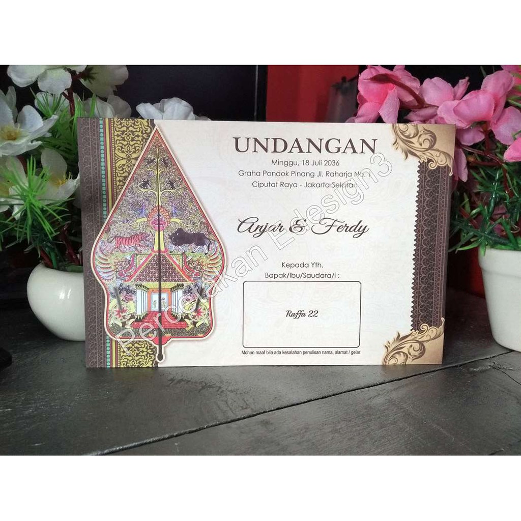 Undangan Pernikahan Wedding Invitation Raffa 22