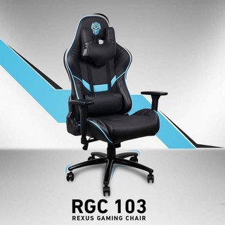  Kursi  Gaming  Rexus Rgc103 V2 Biru  Chair Seat Komputer 