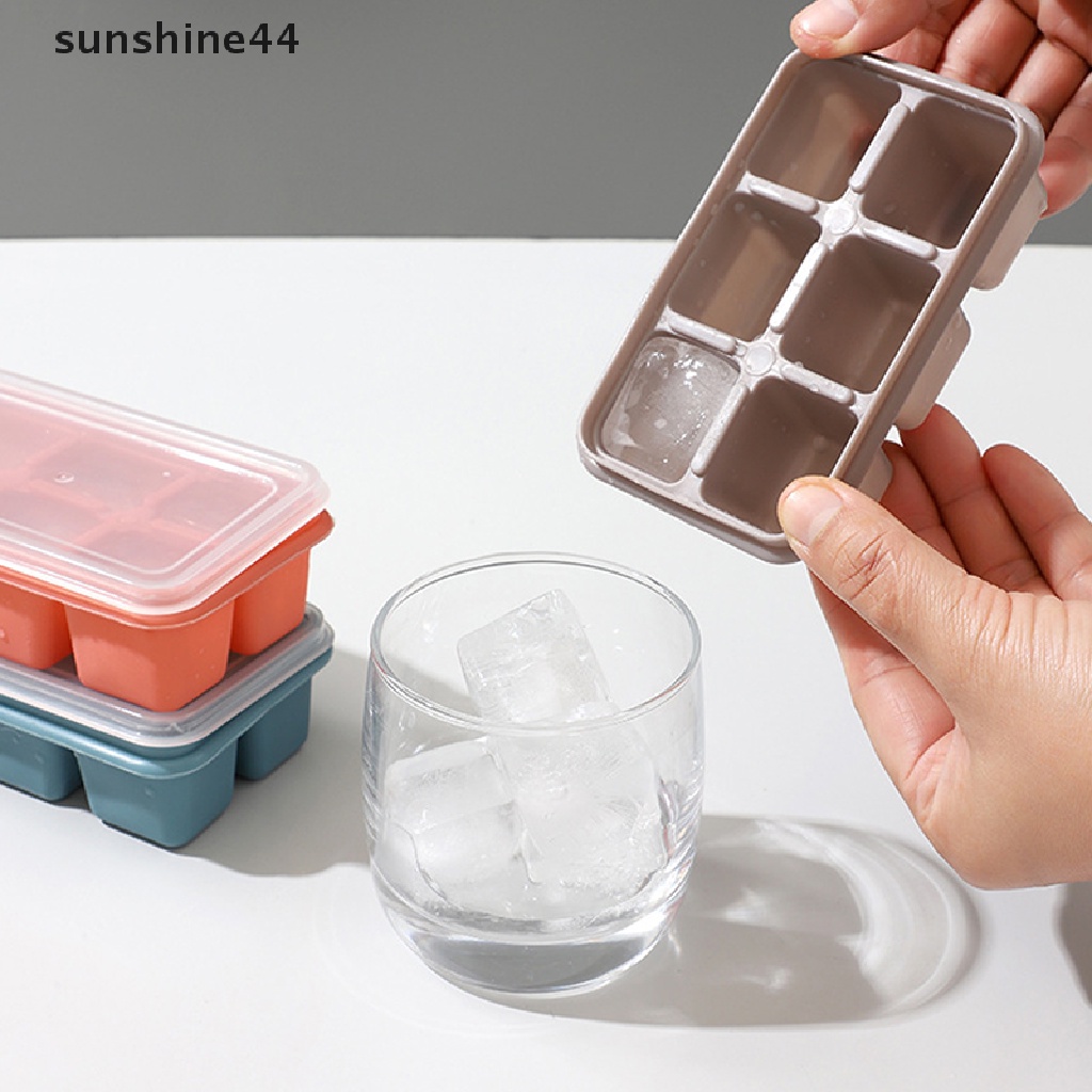 Sunshine Cetakan Es Batu Frozen Bahan Silikon Dengan Tutup