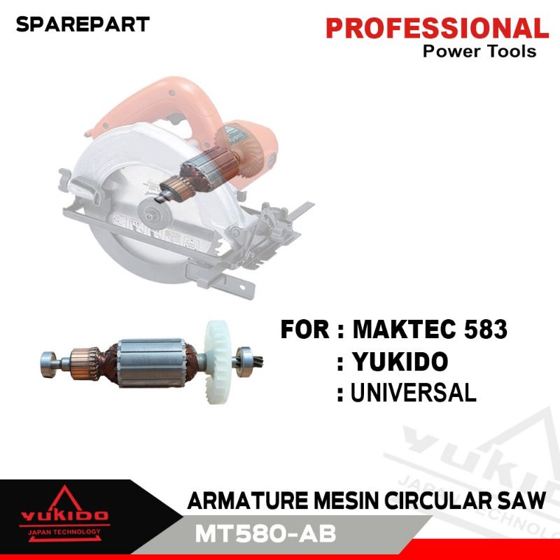 ARMATURE/ ANGKER MESIN CIRCULAR SAW UNTUK MAKTEC 583
