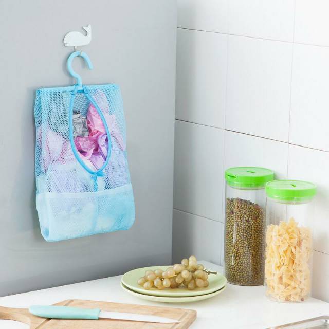 storage bag clotchea / laundry storage bag hanging mesh bag