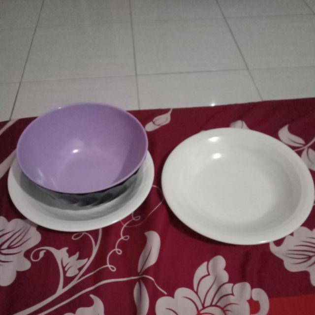 Golden Flying Fish << 2 Pcs >> P0901 Piring Melamin Ulir Datar 8,4 Inch Gading