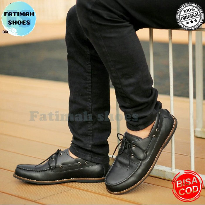 FATIMAHSHOES - Sepatu Formal Kulit Pria Sepatu Loafers Pria Sepatu Cowok Sepatu Kerja Kantor Pria Sepatu Kulit Pria