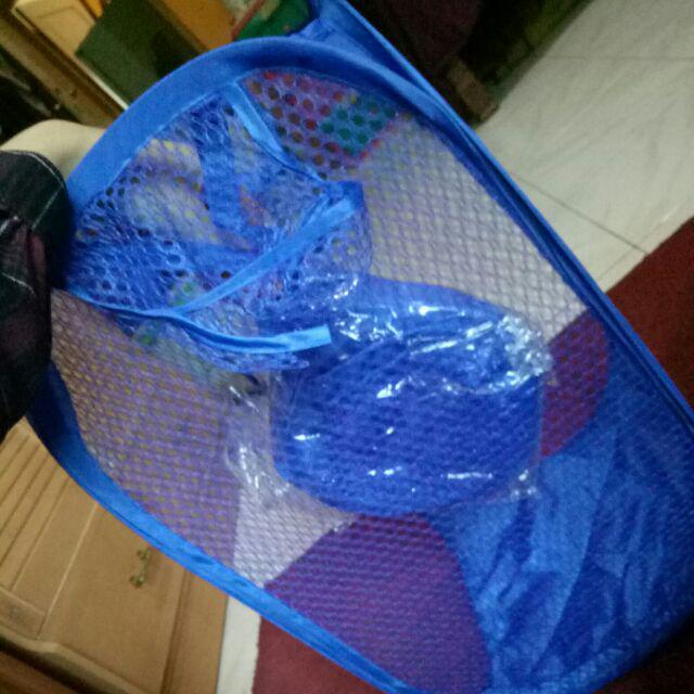 Laundry Bag Keranjang Baju Laundry Jaring Lipat Multi Fungsi Flexible Laundry Bag