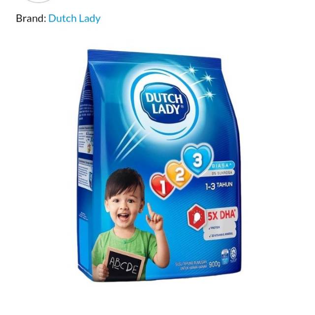 

Dutch Lady 123 900gram