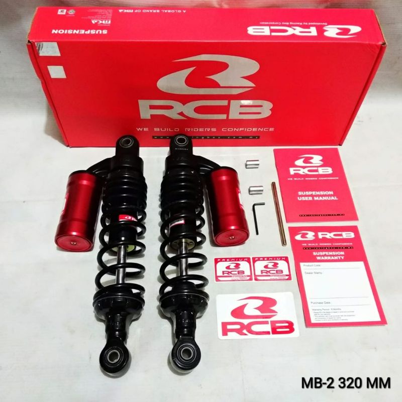 SHOCK TABUNG ATAS RCB MB-2 RX-KING 320MM ORIGINAL RCB MALAYSIA
