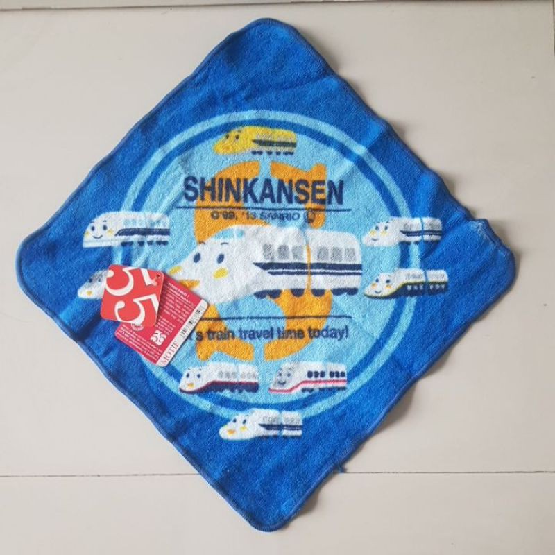 Handuk jepang anak laki / boy Shinkansen Sanrio merk 55 ukuran 34 cm