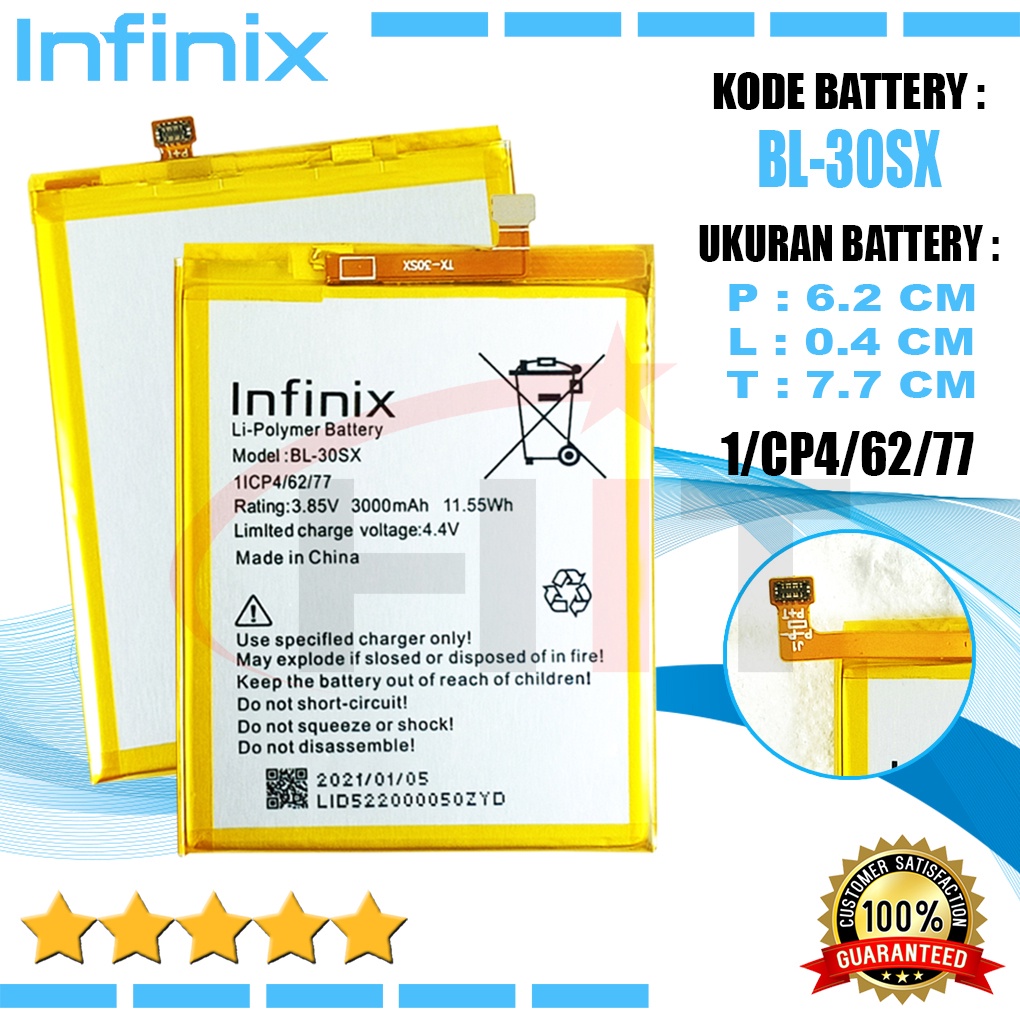 Baterai Battery Ori INFINIX S2 / S2 PRO X522 BL-30SX BL30SX