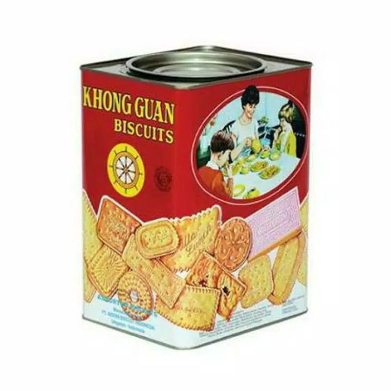 Khong Guan Red Biscuit 1600 gr - kue kering - kue kaleng - biskuit - cookies - wafer - kue lebaran