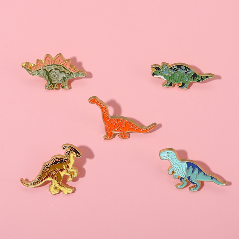 Bros Pin Bentuk Dinosaurus Jurassic Untuk Aksesoris Pakaian