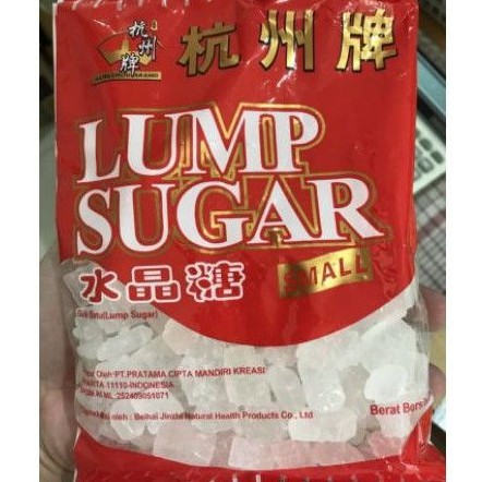 

Gula Batu Kristal Kecil China Lump Sugar 400 Gram Hangzou Brand China