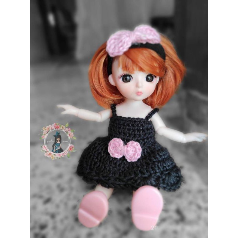 baju rajut barbie bjd mini doll bjd yuna dimple stodoll lati