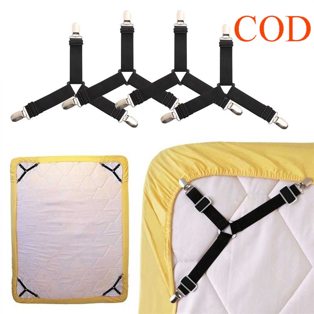 Penjepit Sprei (Isi 4 Pcs) Penjepit Sudut Sprei Pengait Sprei Jepitan Sprei