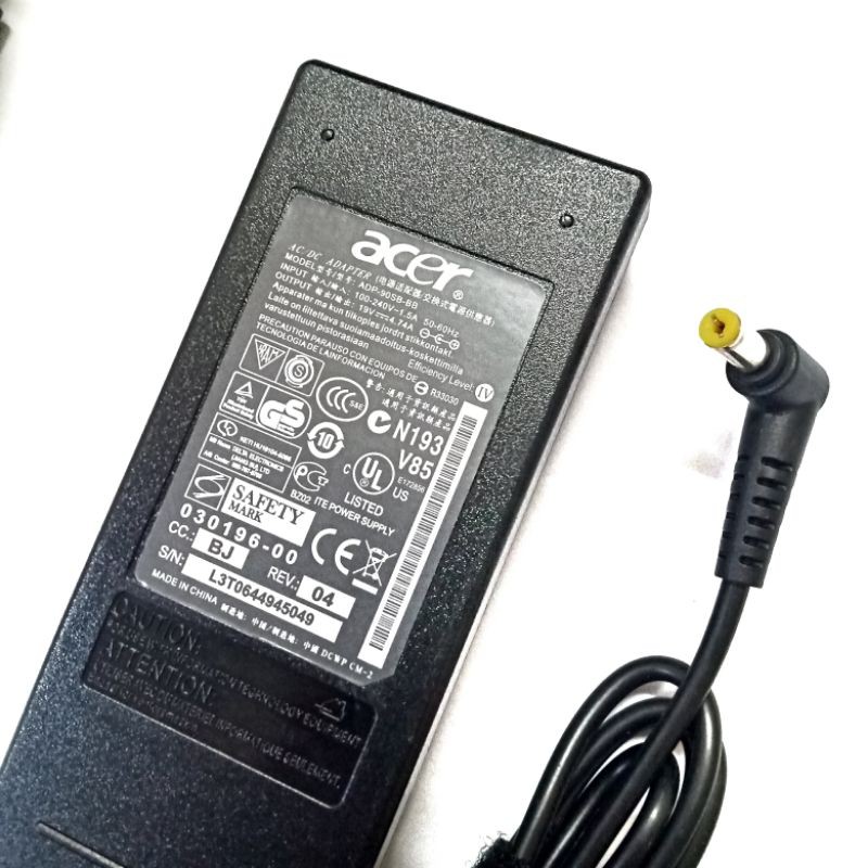 Adaptor Charger Casan Original Laptop Acer Aspire 19V 4.74A 90W