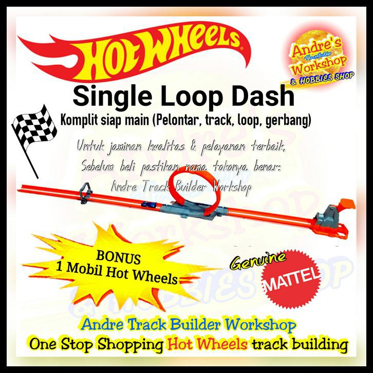 hot wheels single loop track
