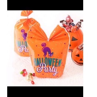 plastik kantung  Halloween cookie bag 10 pcs