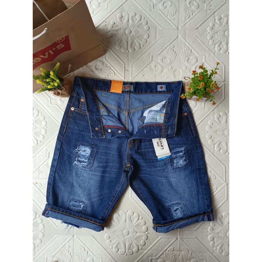 Celana Pendek Import Pria 501 Sobek Fashion BestSeller#terlaris.....