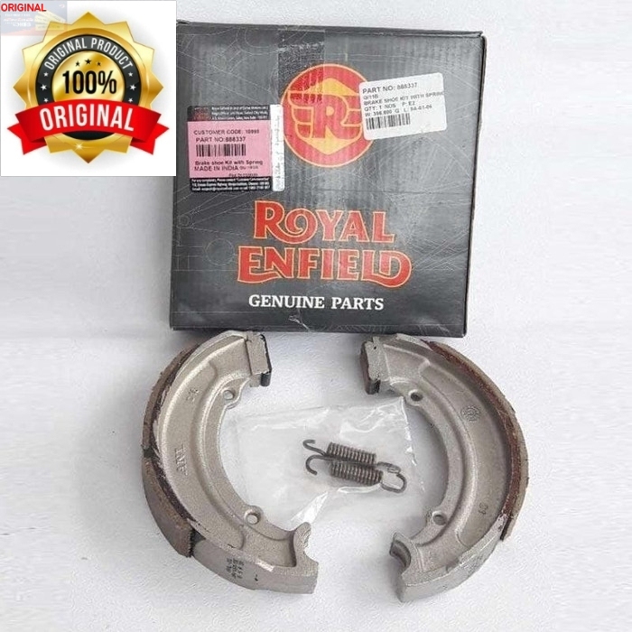 Jual Royal Enfield Brake Rear Shoe Kit With Spring (Classic 350/500