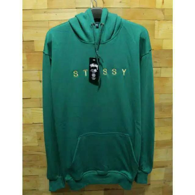 ANAK REMAJA DEWASA PRIA XONE/  SWEATER OBLONG STUSSY BORDIR HOODIE