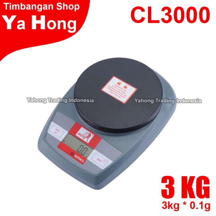 Timbangan Dapur Digital CL3000 3kg 0.1g