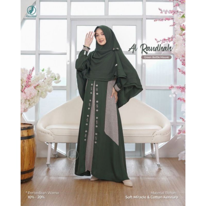 GAMIS  AL RAUDHAH • SET KHIMAR