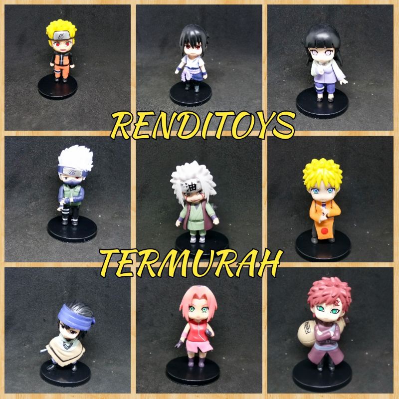 Action Figure Naruto Sasuke Kakashi Itachi - Mini Action Figure Naruto shippuden murah Action Figure Naruto Anime