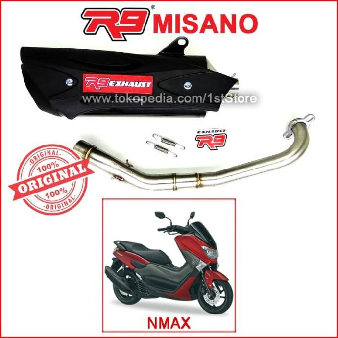Termurah Original R9 Misano Series Yamaha Nmax 150 155 Knalpot Racing Ori Asli Termurah