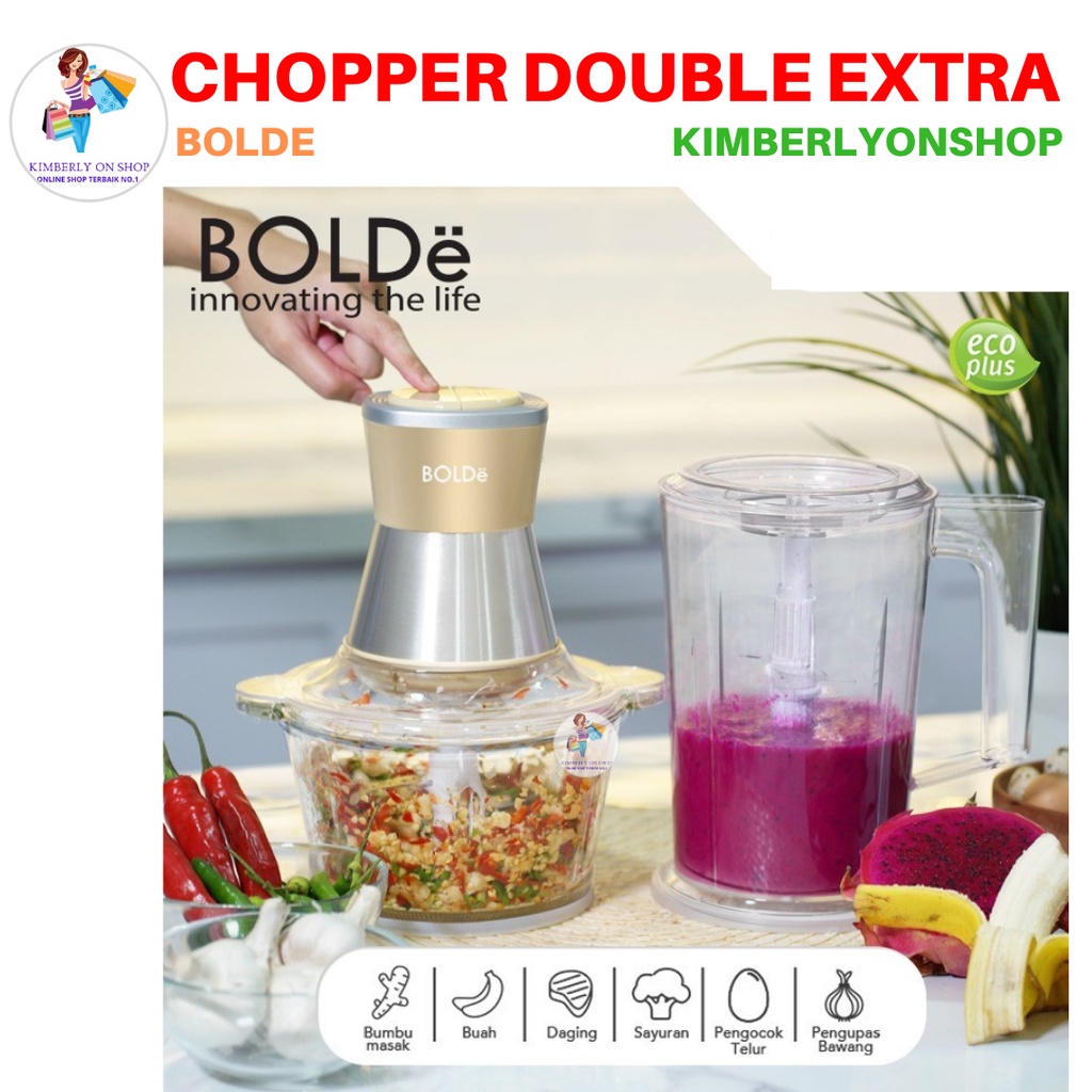 Super Chopper Food Chopper Blender Double Extra BOLDe