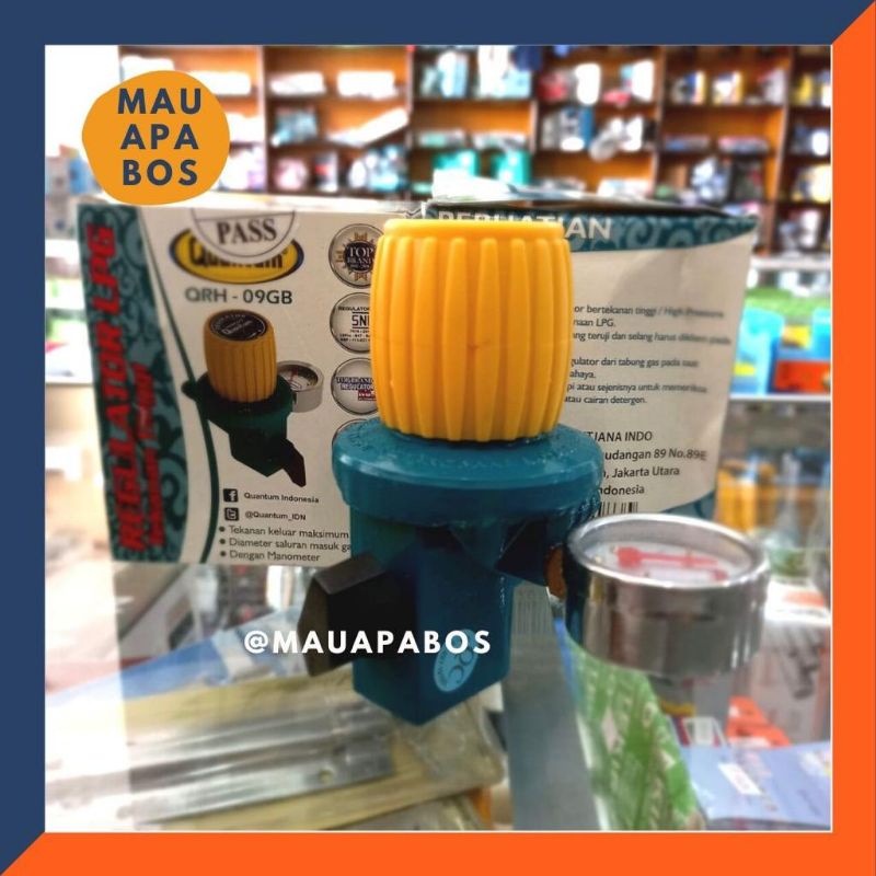 Regulator Kompor Cor Tekanan Tinggi Quantum Qrh-09 Meter