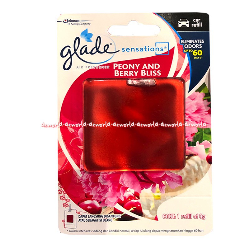 Glade Flower Nectar Sensation Eliminates Odor 60Days Refill Isi Ulang Parfum Gantung Pewangi Ruangan Aqua Lemon Ocean Berry