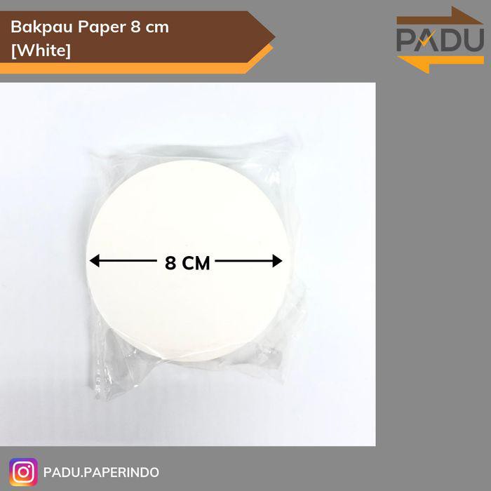 

Baking / Bakpau Paper Dia. 8 Cm (White) - 500Pcs Kertas Alas Bakpau