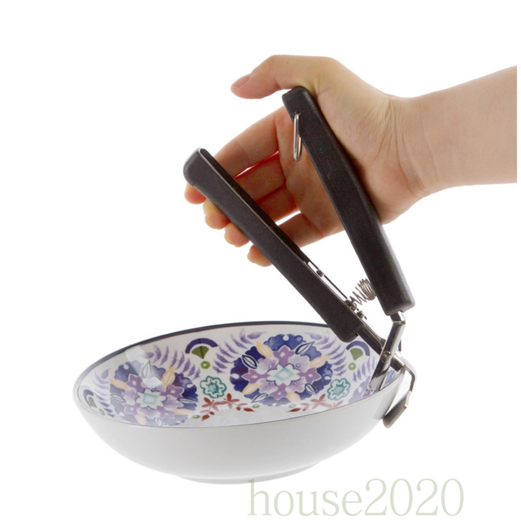 [house2020]Camping Hinking Anti-hot Bowl Gripper Anti-Scald Pot Bowl Pan Gripper Cookware Cooking Arm Holder Carrier Handle Clip Clamp