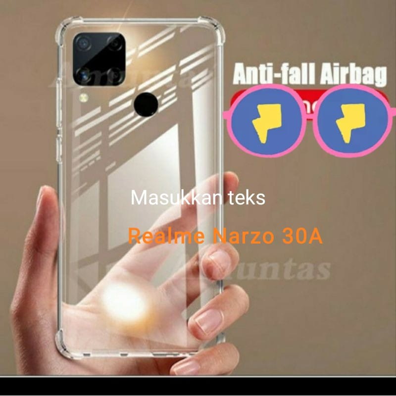 Softcase Realme Narzo 30a - Casing Realme Narzo 30a Transparan Bening Jely Case