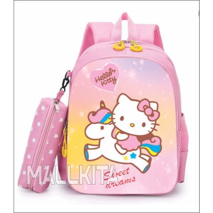 DAEYBAG_tas ransel anak tk/sd paud motiv print karakter hello kitty trend masa kini